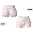 thumbnail image 5 of Vsdgher Cute Rabbit print Workout Shorts for Women Seamless Soft Smooth Gym Yoga Scrunch Active Exercise Fitness Shorts, 5 of 8