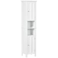 thumbnail image 1 of kleankin Tall Bathroom Storage Cabinet with Shelves, White, 1 of 10