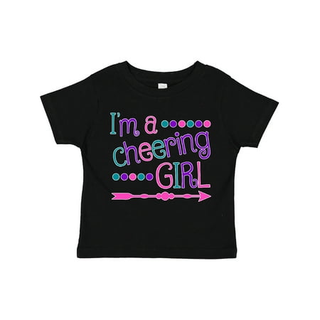 

Inktastic I m a Cheering Girl- Cheerleader with Arrow Gift Toddler Boy or Toddler Girl T-Shirt