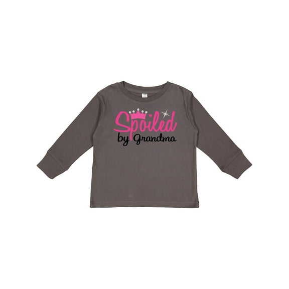 Inktastic Spoiled By Grandma Girls Long Sleeve Toddler T-Shirt