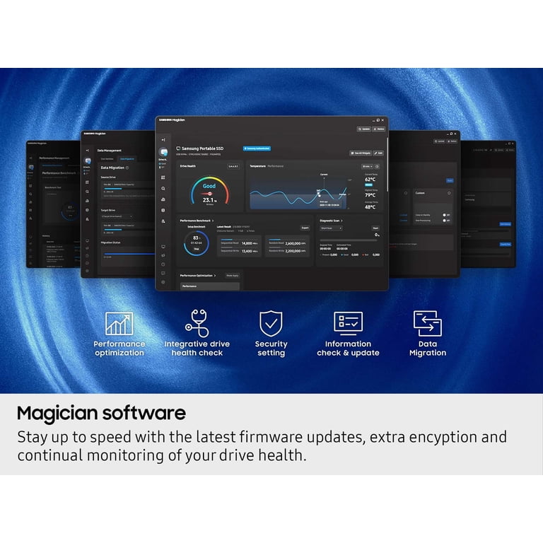 Samsung 2TB T9 Portable SSD - External Hard Drive, Solid State