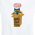 thumbnail image 3 of Pete The Cat - Pete In Imagination Box - Women's Short Sleeve Graphic T-Shirt, 3 of 6