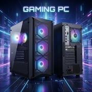 STGAubron Gaming PC Computer Desktop, Intel Core i7 8th Gen up to 4.1GHz, GeForce RTX 3050 6G, 16G DDR4, 1T SSD, WiFi 6, BT 5.2, RGB Fan x4, Windows 11 Home