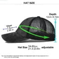 thumbnail image 3 of Baorden Unisex Solid Color Large Brim Extended Baseball Cap, 3 of 4