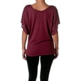 thumbnail image 2 of Bella + Canvas Ladies' Flowy Draped Sleeve Dolman T-Shirt, 2 of 5