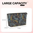 thumbnail image 4 of Makeup Bag - Paisley Pattern No.9099 Cosmetic Bag Portable Travel Toiletry Bag for Women Small Make Up Organizer Bag Zipper Pouch Travel Essentials, 4 of 8