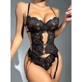 thumbnail image 1 of Europa y los Estados Unidos lencería sexy sexy mujer encaje hueco halter body traje sexy, 1 of 6
