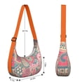 thumbnail image 5 of Sac à Bandoulière Vintage à Motif Cachemire avec Courroie Ajustable, Sac Bandoulière Léger en Nylon pour Femmes, Design Floral Bohème, Portable, Compact, 5 of 5