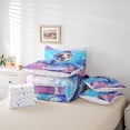 thumbnail image 6 of Feelyou Blue Mermaid Princess Twin Bedding Sets 7pcs, Tale Ocean Bedding Comforter Set, 6 of 8