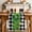 Green White Black, variant on St. Patrick's Day Table Runner - 48 Inch Long Shamrock Grasses Sage Green Plaid Cotton and Linen Blended Dress Scarves Farmhouse Table Runner for Kitchen Dining, Coffee Table, 13" x 48"
