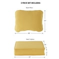 thumbnail image 6 of Greendale Home Fashions 24 x 24 in. Solid Sunbeam Premium 2-Piece Deep Seat Cushion Set, 6 of 8