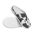 thumbnail image 3 of Daiia Black And White Sheeps Print Women’s Fuzzy Slippers Memory Foam Lightweight House Shoes Cozy Loafer Flannel House Shoes-35/36, 3 of 7