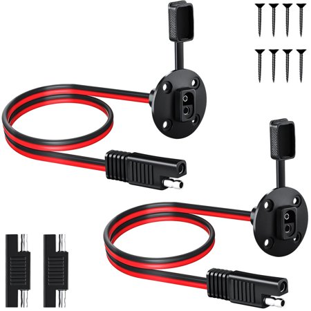 Dual SAE Connector Power Socket for Weatherproof Solar Panel Charging