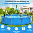thumbnail image 6 of Barara King Round Above Ground Swimming Pool With Pool Cover-Blue, 6 of 8