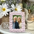 thumbnail image 5 of Hodao Handcrafted Floral Decorative Photo Frame, 4x6 Inch Pink Resin Picture Frame, Cute Home Decor Accent, 5 of 9