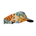 thumbnail image 2 of Disketp Pumpkins Sunflowers Sun Visors for Women Men Unisex Tennis Golf Visor Hat Adjustable Summer Hats Sport Outdoor Visor Hat UV Protection Cap, 2 of 8