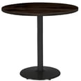 thumbnail image 3 of KFI Studios Urban Loft 3.5' Round Bistro Table, Espresso, Black Base, 3 of 3