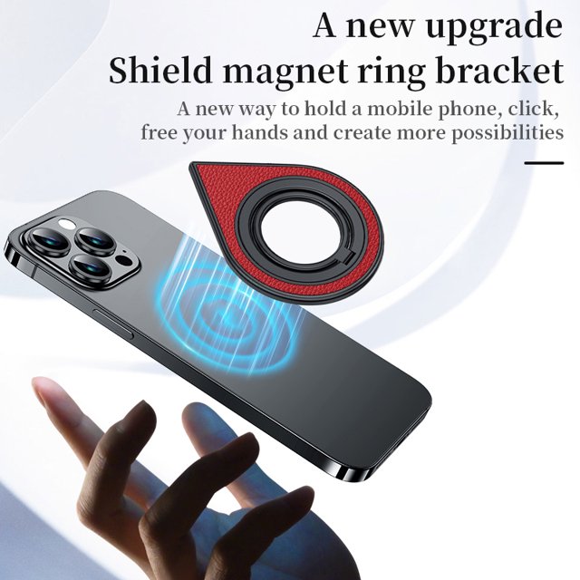 Soporte para teléfono Soporte de escritorio magnético Soporte de agarre de dedo plegable para iPhone 14 13 12 Pro Max