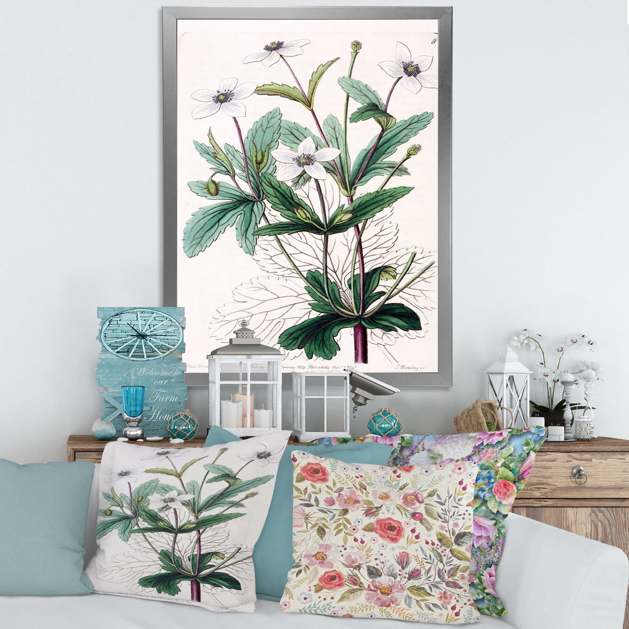 Designart 'Ancient Plant Life XXI' Traditional Framed Art Print