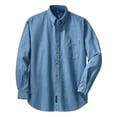 thumbnail image 1 of Port & Company Chemise en Denim à Manches Longues, Bleu Délavé S, 1 of 3