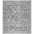 thumbnail image 2 of Crestwood Traditional Oriental 5x7 Navy and Aqua Polyester Indoor Area Rug, 5'3'' x 7', 2 of 6