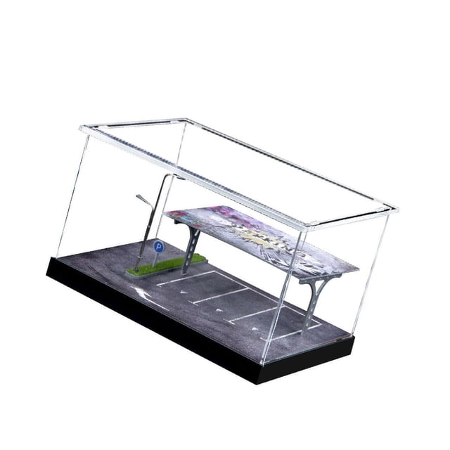braveheart 1/64 Scale Parking Lot Decoration Clear Acrylic Dust Collection Box Tabletop