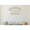 thumbnail image 3 of Elegant Lighting Monroe 42" Round Crystal LED Double Ring Pendant in Black, 3 of 9
