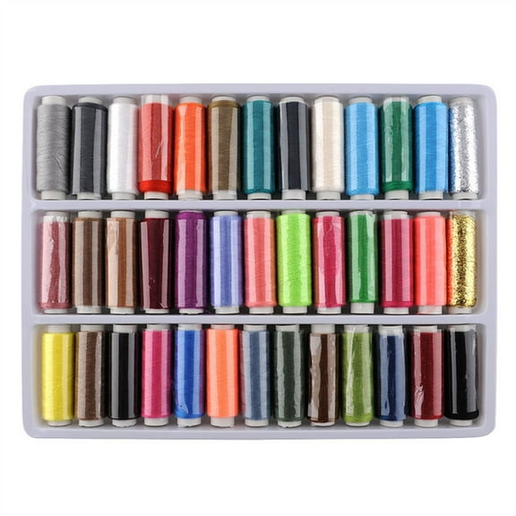 39Pcs/Set Polyester Machine Embroidery Sewing Threads Hand Sewing Thread Craft Sewing.