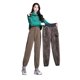 thumbnail image 2 of Pantalones gruesos de terciopelo para mujer, pantalones Harlan casuales de largo estrecho para otoño/invierno para mujer, 2 of 4