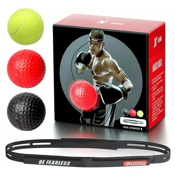 Boxing Reflex Ball – Boxing Ball Headband Of 3 | Fun Fitness For All Ages | Improve Coordination & Agility | Box Bollen Game With Headband
