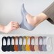 thumbnail image 2 of EU 35-39 3 pares de calcetines de verano para mujer, calcetines invisibles antideslizantes de silicona con corte bajo en el tobillo para mujer, calcetín corto fino y cómodo, 2 of 5