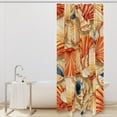 thumbnail image 2 of Shell Waterproof Printed Shower Curtain Set with Hooks - Bathroom Decoration, 2 of 5