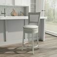 thumbnail image 2 of Hillsdale Furniture Lockefield Wood Counter Height Swivel Stool, Aged Gray, 2 of 14