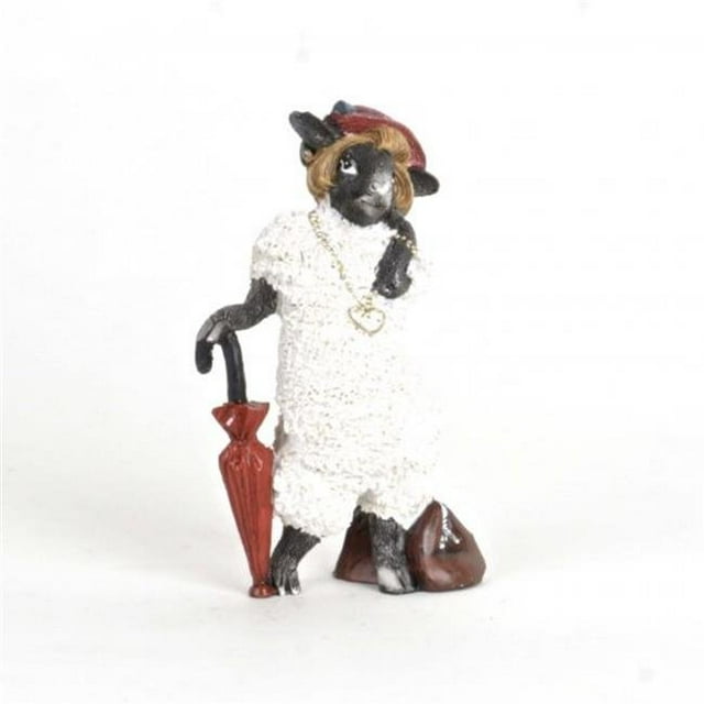 Mouton à la Mode avec Figurine Parapluie