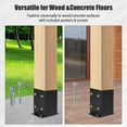 thumbnail image 2 of Danolapsi 4x4 Post Base, Heavy-Duty Post Bracket for Concrete & Wood Posts, Adjustable Deck Post Base for Pergola, Fence, Gazebo, 2 of 7