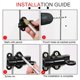 thumbnail image 5 of 2 Pack Spring Loaded Latch Sliding Lock, Used for Automatic Door Closing Barrel Latch Automatic Sliding Door Lock, 5 of 5