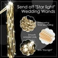thumbnail image 2 of NOGIS 20 Pcs Wedding Fairy Wands with LED Foil Tinsel Ribbon Stick Wands Tinsel Party Streamers with Bell Glittery Bridal Wedding Send Off Ideas Activities Holiday Celebration (Champagne), 2 of 6