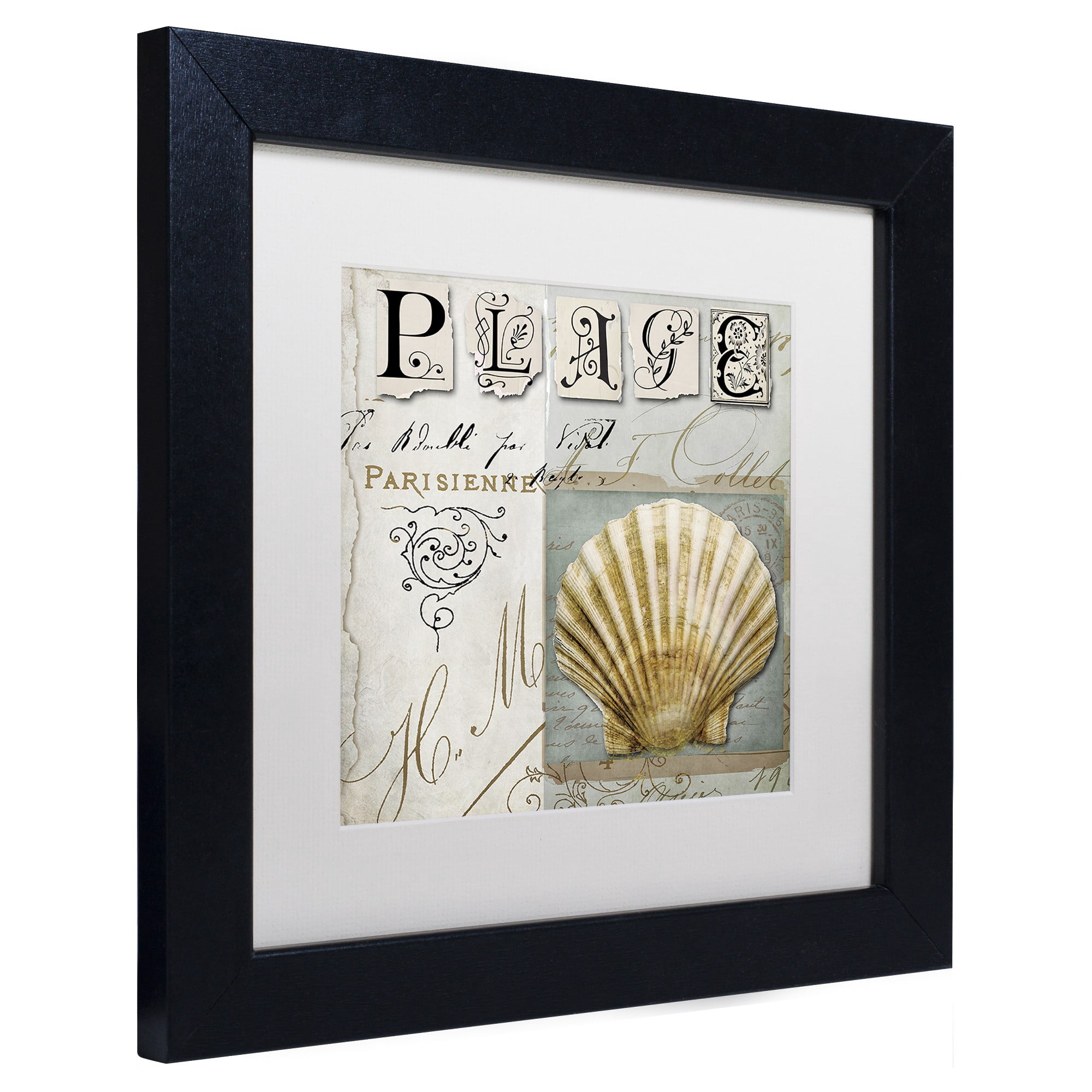 "Beach Book I" Canvas Art by Color Bakery, White Matte, Black Frame