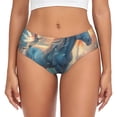 thumbnail image 1 of Fotbe Forest Lake White Horse Calzones Estampados para Mujer – Ropa Interior de Algodón, Cómoda, Suave y Elástica-Large, 1 of 6