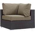 thumbnail image 6 of Modway Convene 8 Piece Outdoor Patio Sectional Set in Espresso Mocha, 6 of 8