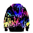 thumbnail image 3 of Boys Fleece Lined Sweatshirt Long Sleeve Crewneck Tops Loose Pullover Hooded Sweatshirt Solid Clothes 7-14 Years Multicolor 5-6 Years, 3 of 3