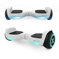 thumbnail image 2 of Hover-1 Rebel Hoverboard for Teens, LED Headlights, 6 mph Max Speed, White, 2 of 9