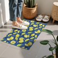 thumbnail image 4 of Yellow Lemon Fruit Slices Blue Pattern Door Rugs,Washable Non Slip Door Mats Indoor,Decorative Door Mats,Entry Mat Indoor for Entrance,Bedroom,Kitchen,Bathroom,16"x24", 4 of 6