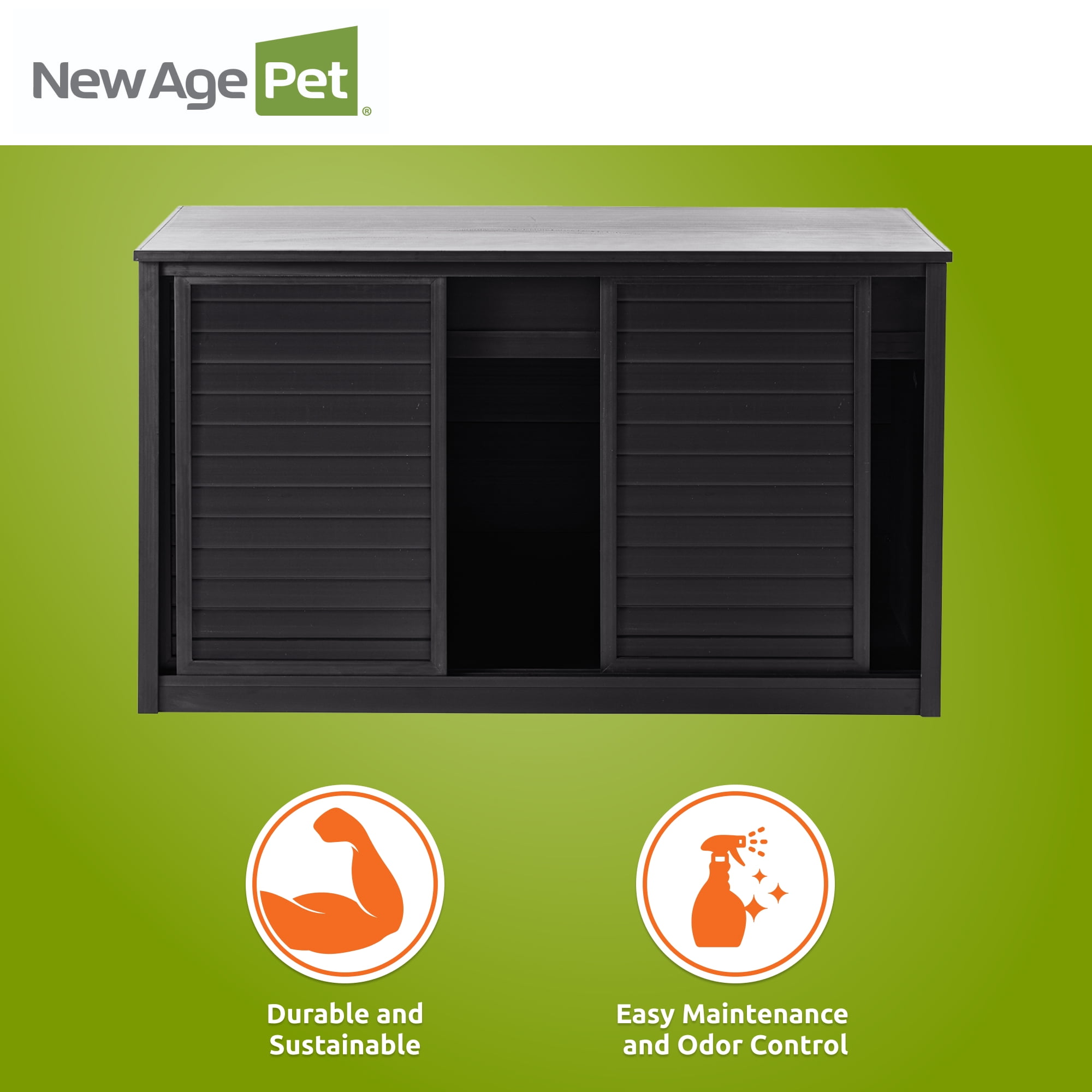 New Age Pet® ECOFLEX® 49" Storage Cabinet for Reptile Food and Substrate Storage