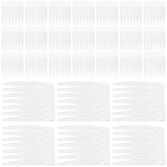 NICEXMAS Wig Net Clip 50Pcs for Hair Styling Clips Comb Shape Fix Wig Accessory