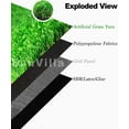 thumbnail image 5 of GATCOOL 6'X69' Artificial Grass Realistic 【 Customized Sizes 】 Grass Height 1 3/8" Indoor/Outdoor Artificial Grass/Turf Many Sizes 6FTX69FT (414 Square FT), 5 of 8