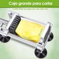 thumbnail image 3 of Cortador de Papas a la Francesa Manual con Cuchillas Intercambiables, Máquina para Hacer Patatas Fritas, Cortadora de Verduras Comercial (Cortador + Juego 2-1/2" y 1/4"), 3 of 4