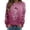 Pink_003, variant on Fgnfyis Christmas Sweatshirt Casual Treble Print Long Sleeve Crewneck Pullover Soft Womens Crewneck Sweatshirt