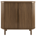 thumbnail image 3 of Bouclair Buffet en Placage de Noyer avec Deux Portes, 3 of 9