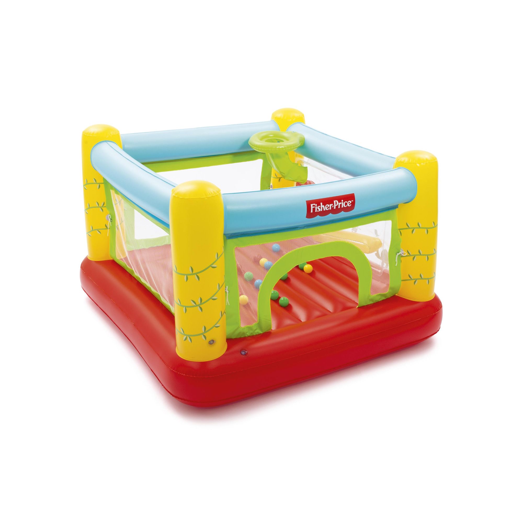 Fisher-Price Bouncetastic Castello Gonfiabile Per Bambini – Con Pareti A Rete, Per Interni Ed Esterni, Dai 3 Anni
